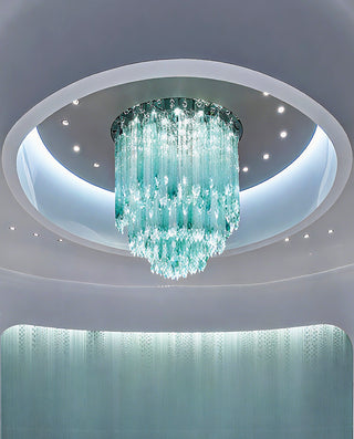 Modern indoor decoration ceiling glass chandelier  47" W 51"H
