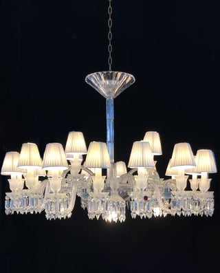 Replica Paris Baccarat Chandelier High Quality Crystal Chandelier with 24 Lampshades