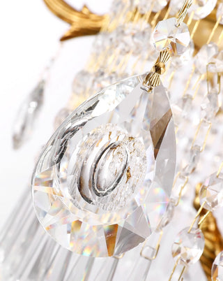 39'' W x 43'' H Two Tiers French Empire Chandelier Antique Brass and Crystal Chandelier