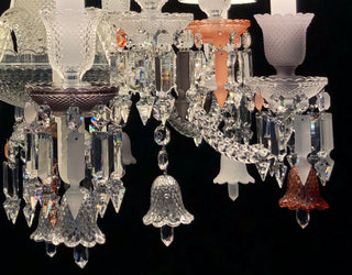 High Quality 12 Lights Replica Zenith Flou Baccarat Crystal Lighting Chandelier