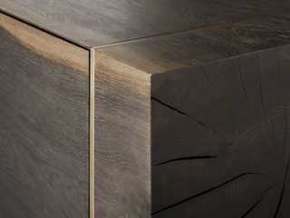 Mihaela Solid Oak Media Console - Retro Wood TV Stand & Entertainment Center for Living Room