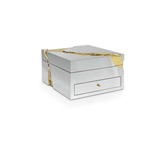 Luxury Lapiaz Watch Box with Polished Stainless Steel & Premium Watch Storage Design
