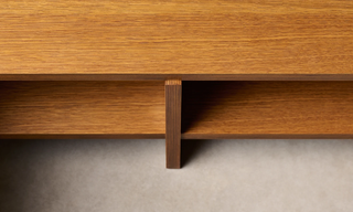Arte Rectangular Coffee Table | White Oak Wood