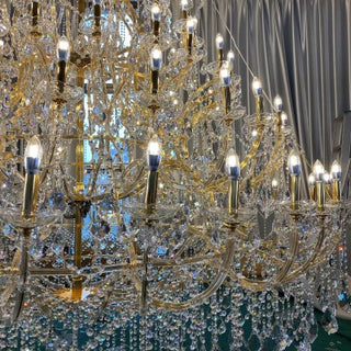 9ft x 12 ft Extra Large Maria Theresa Chandelier for Big Hall 108"W 144"H