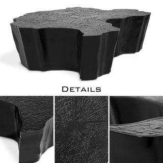 Luxury Patina Brass Coffee Table with Organic Sculptural Design & Handcrafted Finish