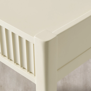 Lewis 56" Modern Coffee Table Wood Sofa Center Tea Table with Fluted Drawers