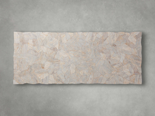 Petra Rectangular Dining Table – Marble & Petrified Wood Top with Iron Base