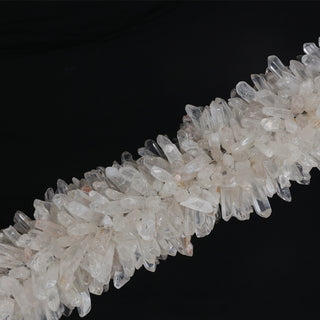 Long Natural Crystal Stone Pendant Light