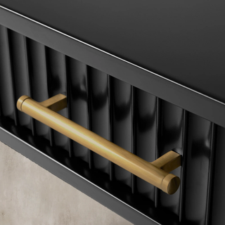 Lewis 56" Modern Coffee Table Wood Sofa Center Tea Table with Fluted Drawers