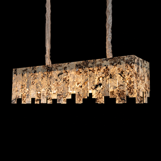 Modern Snowcrest White Luxury Marble Linear Chandelier