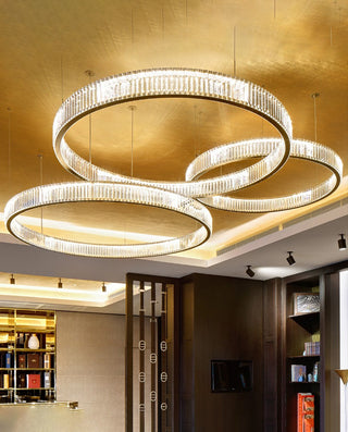 Modern Crysal Ring Pendant Chandelier Large Crytal Chandelier for Living Room