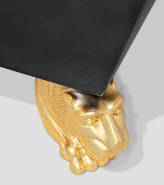 Luxury Diamond-Inspired Sideboard Cabinet with Black Gold Finish & Hidden Storage