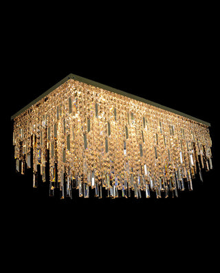 Modern Crystal Ceiling Chandelier 24"W 20"H