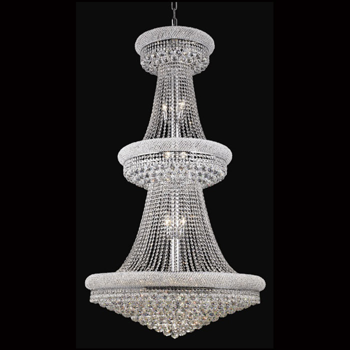 36X66 Inch 34 Lights French Empire K9 Crystal Chandelier