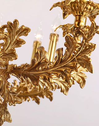 47X31 Inch 20 Lights French Empire Style Brass and Crystal Chandelier Light