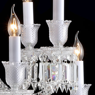 16 Lights Oval Baccarat Crystal Lighting for Dining Room
