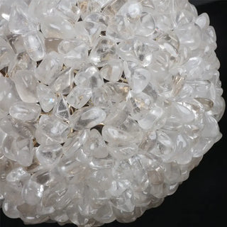 Clear Natural Crystal Stone Pendant Light