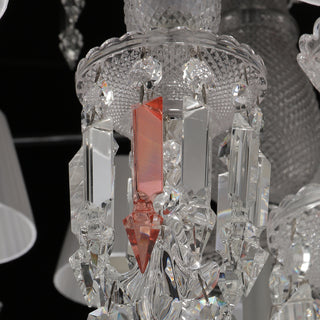 24 Lights Baccarat Crystal Chandelier with Lampshades