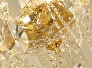 37 Lights Maria Theresa Chandelier 44 Inch Elegant Gold Crystal Lighting