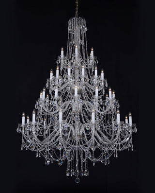 42 Lights Long Bohemia Style Chandelier 63"W 87"H
