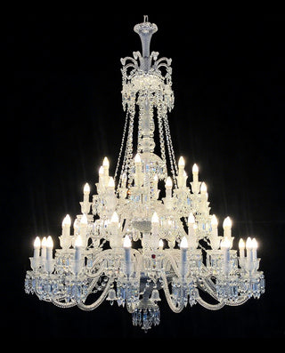 High Quality Copied 48 Lights Clear Zenith Baccarat Chandelier Crystal Lighting