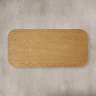 Finley Wood Coffee Table: Minimalist Fluted Rectangular Wood Coffee Table