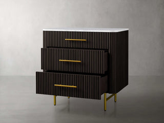 Finley Closed Nightstand & Three-Drawer Chest