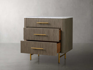 Finley Closed Nightstand & Three-Drawer Chest