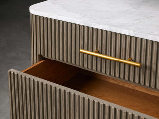 Finley Closed Nightstand & Three-Drawer Chest