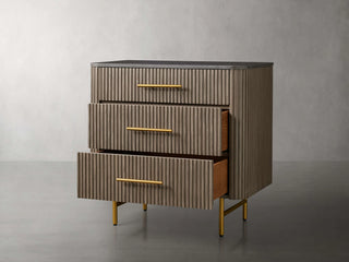 Finley Closed Nightstand & Three-Drawer Chest