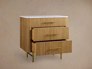 Finley Closed Nightstand & Three-Drawer Chest