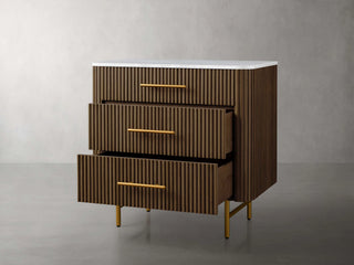 Finley Closed Nightstand & Three-Drawer Chest