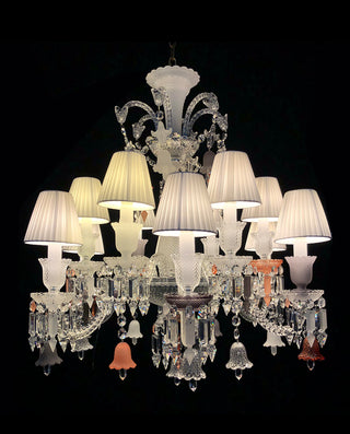 High Quality 12 Lights Replica Zenith Flou Baccarat Crystal Lighting Chandelier