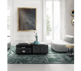 Luxury Modular Coffee Table with Geometric Design, Hidden Storage & Modern Style