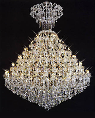 112 Lamps Extra Large Maria Theresa Crystal Chandelier 97"W 117"H