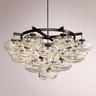 Kabrette Clear Glass Round Chandelier