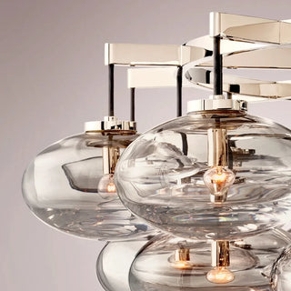 Kabrette Clear Glass Round Chandelier