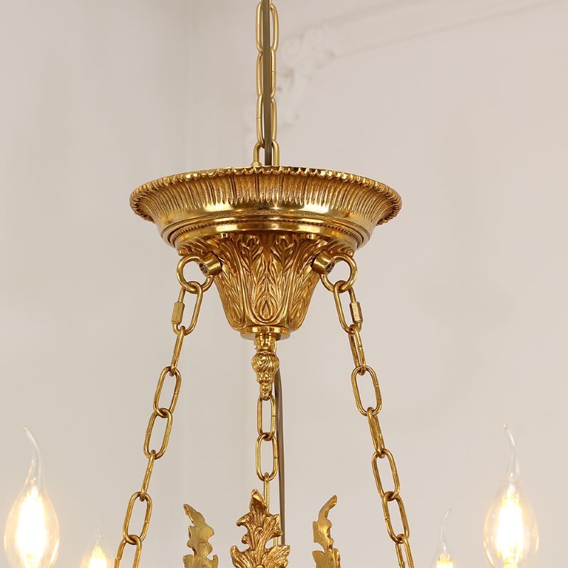 28X26 Inch 6 Lights Rococo French Empire Copper Chandelier