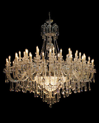 79 Lights Big Crystal Chandelier for Event Hall 85"W 94"H