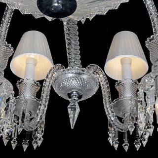 24 Lights Baccarat Crystal Chandelier with Lampshades