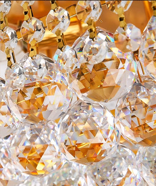 Large Crystal Chandelier for High Ceilings 71"W 106"H