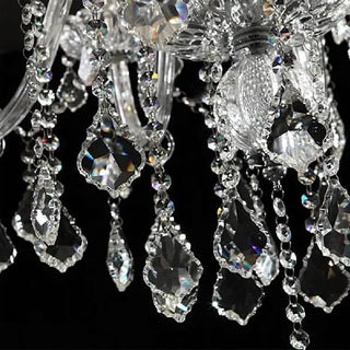 72X98 Inch Big Crystal Chandelier 5 Tiers Candle Style Chrome Chandelier for Event Hall