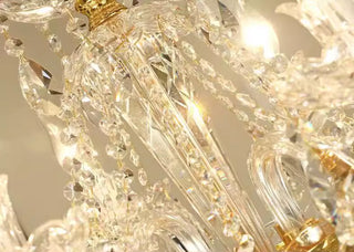 37 Lights Maria Theresa Chandelier 44 Inch Elegant Gold Crystal Lighting