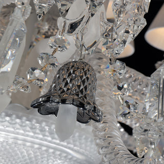 24 Lights Baccarat Crystal Chandelier with Lampshades