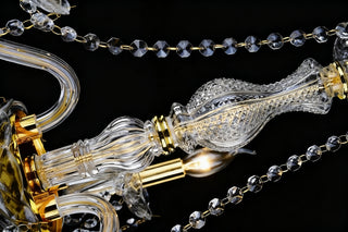 50 Lights Tiered Chandelier 63X61 Inch Large Gold Crystal Chandelier Lighting