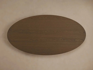 Perth Hand Sculpted Oval Oak Dining Table | Artisan Modern Solid Wood Dining Furniture