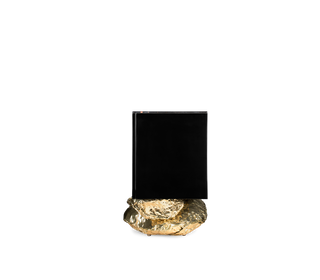 Luxury Gold Buffet Cabinet with Sculptural Metal Base & Hidden Storage