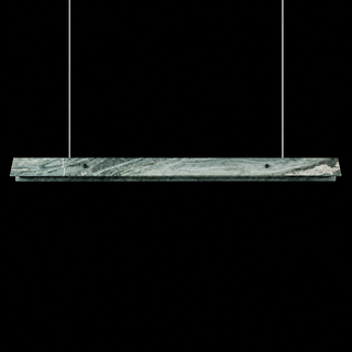 Modern Slim Luxury Marble Linear LED Pendant Light