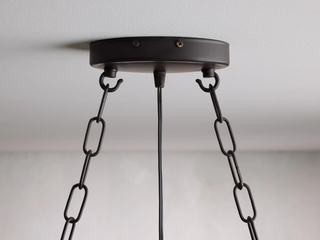 Aubrey Brass Rectangular Chandelier - Modern Statement Pendant Light for Dining Room & Kitchen Island