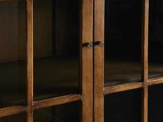 Merritt Solid Pine Tall Display Cabinet For Living Rooms Dining Areas Entryways